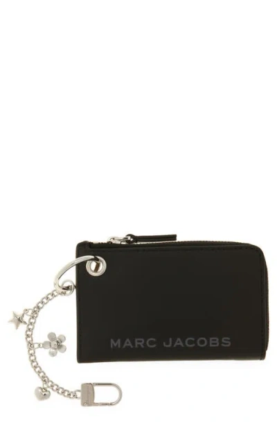 Marc Jacobs The Top Zip Charm Wallet Accessories In Black