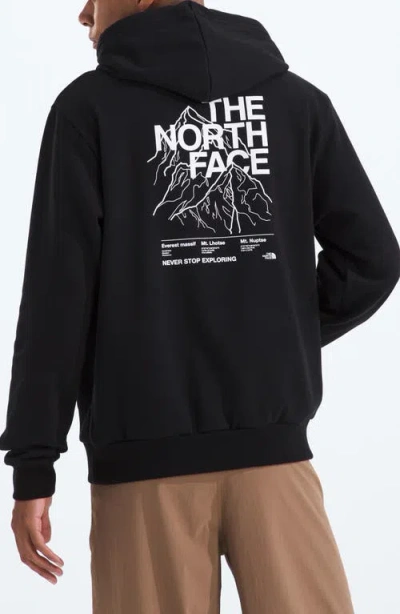 The North Face Search & Rescue Cotton Hoodie In Black