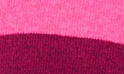 Vince Camuto Extended Shoulder Colorblock Sweater In Pink