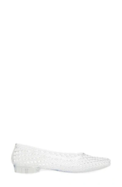 Jeffrey Campbell Sunnie Jelly Loafer Flat In Transparent