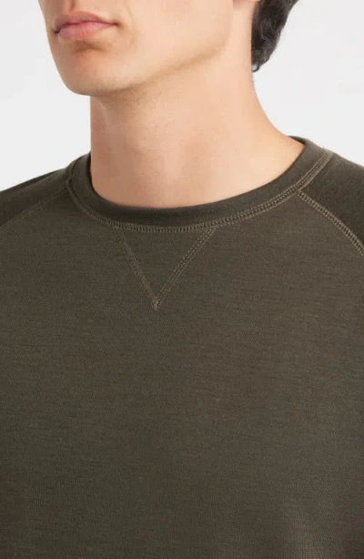 Scott Barber Wool Blend Sweatshirt In Brown