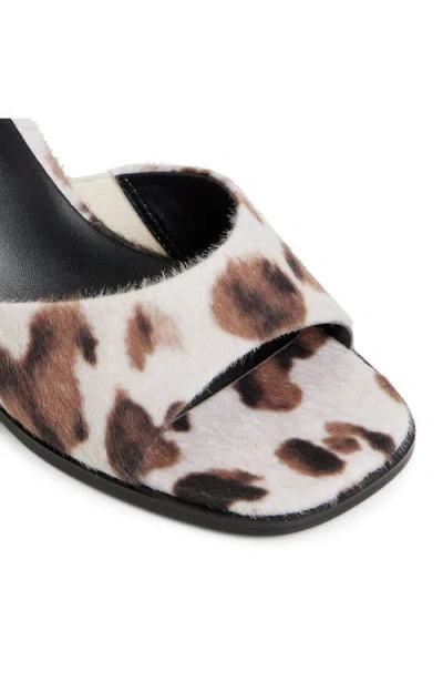 Call It Spring By Aldo Cassiee Genuine Calf Hair Slide Sandal In Animal Print
