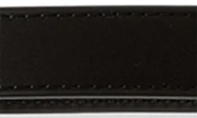 Veronica Beard Dash Leather Belt In Black
