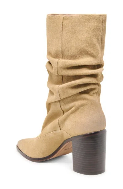 Dolce Vita Talina Wide Calf Boots Dk Taupe Suede In Neutral