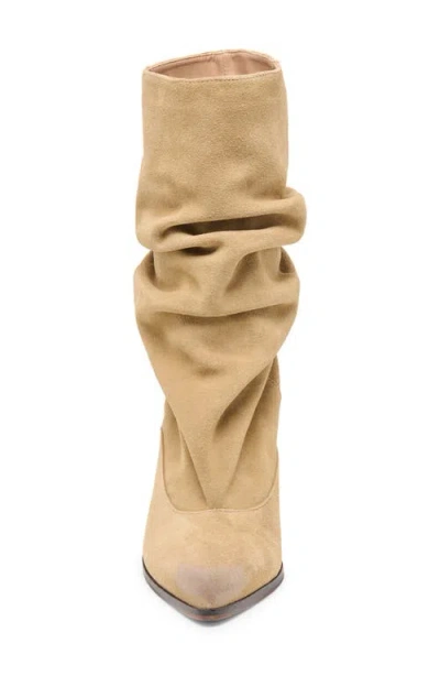 Dolce Vita Talina Wide Calf Boots Dk Taupe Suede In Neutral