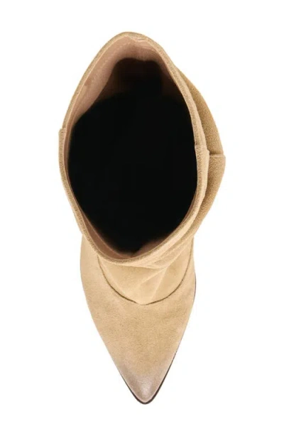 Dolce Vita Talina Wide Calf Boots Dk Taupe Suede In Neutral