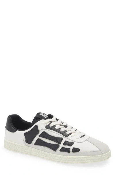 Amiri Multicolor Leather And Suede Pacific Bones Sneakers In Black