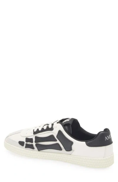 Amiri Multicolor Leather And Suede Pacific Bones Sneakers In Black