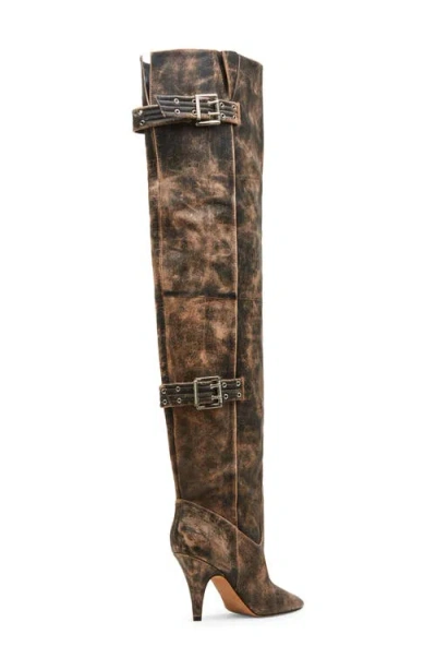 Steve Madden Women's Baddie Over-the-knee Slouchy Dress Boots In Brown