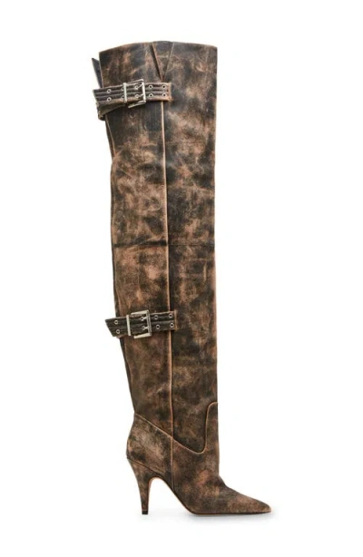 Steve Madden Women's Baddie Over-the-knee Slouchy Dress Boots In Brown