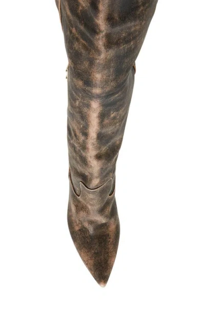 Steve Madden Women's Baddie Over-the-knee Slouchy Dress Boots In Brown