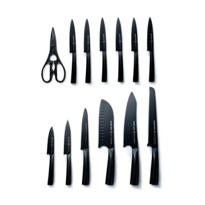 Schmidt Brothers Cutlery 14-piece Knife Block Set In Black