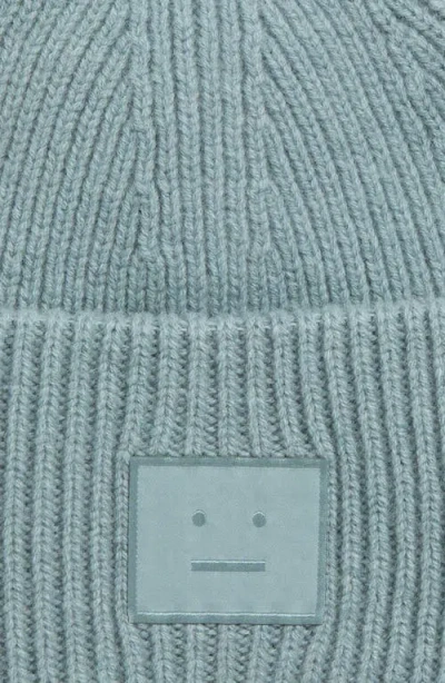 Acne Studios Wool Knit Hat In Green