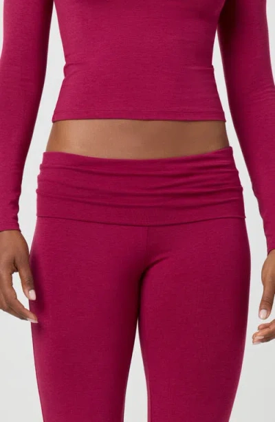 Florence By Mills Fold Down Flare Pants In Pink