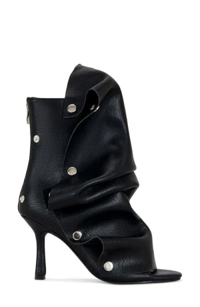 Azalea Wang Birdsong Open Toe Bootie In Black
