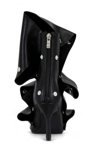 Azalea Wang Birdsong Open Toe Bootie In Black