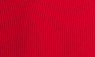 Karen Kane Ribbed Turtleneck Sweater Tank Top In Tomato In Red