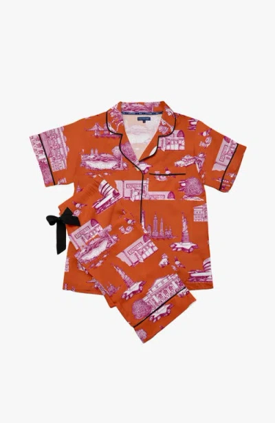 Katie Kime New York Toile Pants Set In Multi