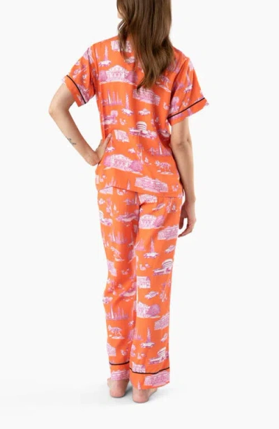 Katie Kime New York Toile Pants Set In Multi