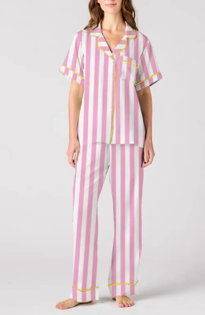 Katie Kime Retro Stripe Pants Set In Multi