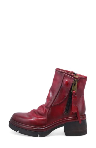 As98 A.s.98 Ethan Platform Bootie In Red