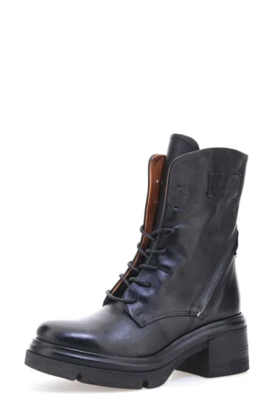 As98 A.s.98 Eugene Lug Sole Bootie In Black