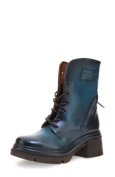 As98 A.s.98 Eugene Lug Sole Bootie In Blue