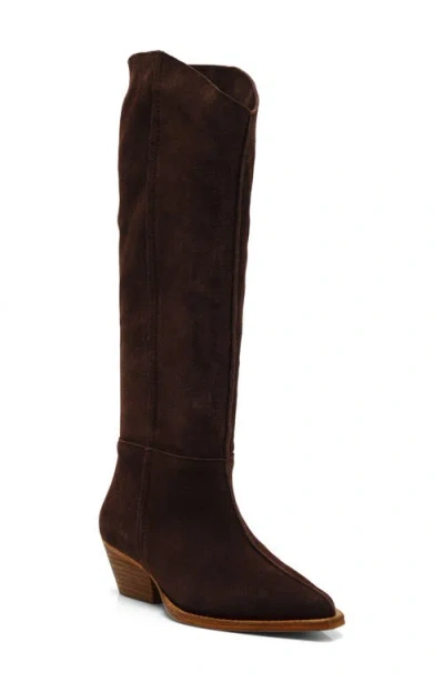 Free People Sway Low Slouch Boot In Fudgesicle In Brown