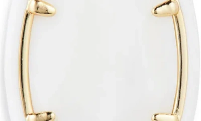 Kendra Scott Daphne Enamel Frame Drop Earrings In Gold