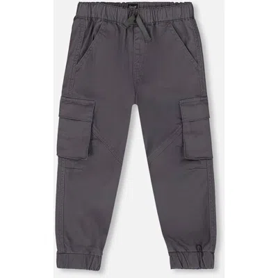 Deux Par Deux Twill Jogger Cargo Pants