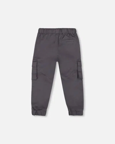 Deux Par Deux Twill Jogger Cargo Pants