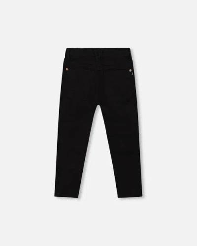 Deux Par Deux Stretch Twill Pants In Black