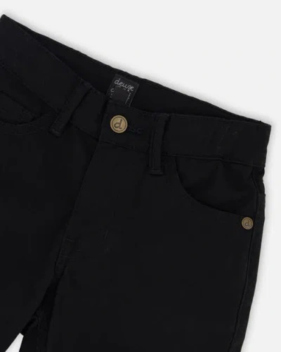Deux Par Deux Stretch Twill Pants In Black