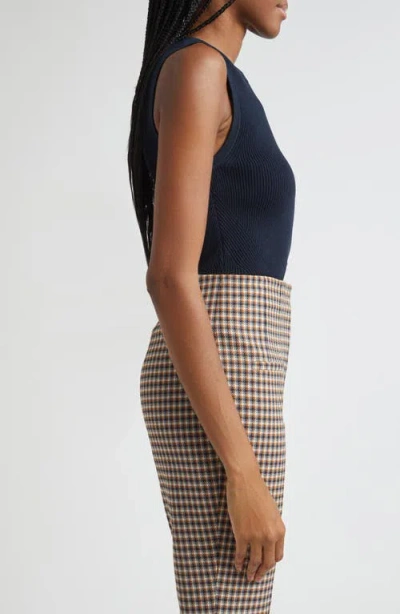 Veronica Beard Crewneck Sid Sleeveless Pullover In Navy In Blue