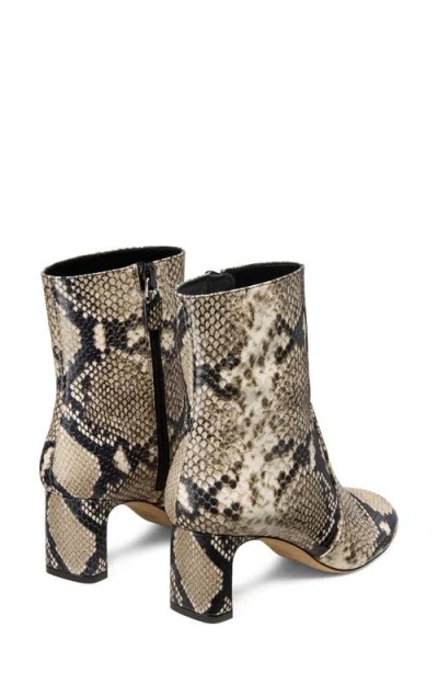 Stuart Weitzman 85mm Vinnie Snake-printed Leather Booties In Animal Print