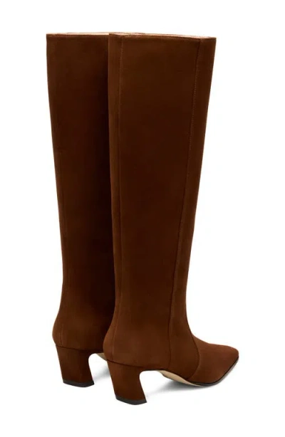 Stuart Weitzman 50mm Stassi Suede Knee-high Boots In Brown