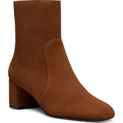 Stuart Weitzman Yuliana 60 Stretch-suede Ankle Boots In Brown