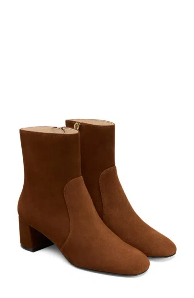 Stuart Weitzman Yuliana 60 Stretch-suede Ankle Boots In Brown