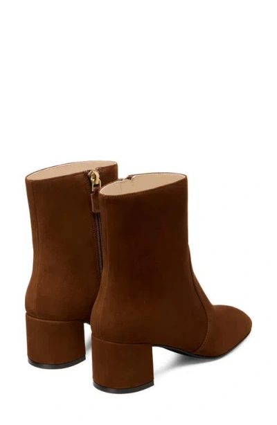 Stuart Weitzman Yuliana 60 Stretch-suede Ankle Boots In Brown