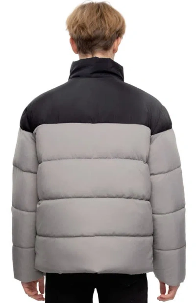 Rokka&rolla Lightweight Modern Puffer Jacket In Gray