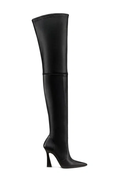Stuart Weitzman Ultravinnie Pointed Boots In Black