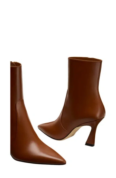 Stuart Weitzman Naomi 50 Suede Ankle Boots In Brown