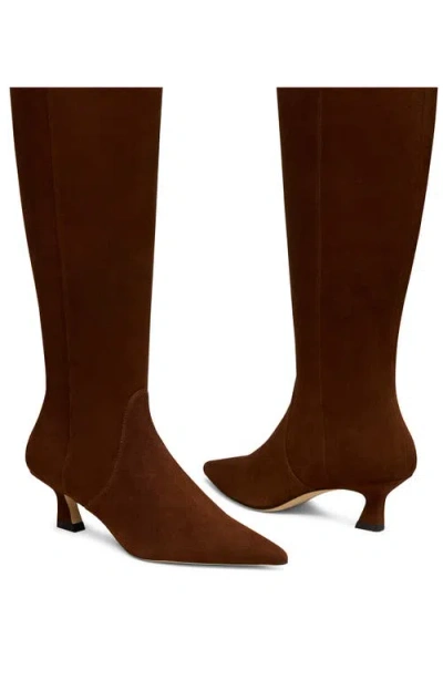 Stuart Weitzman Vinnie Zip Boot 50 In Brown