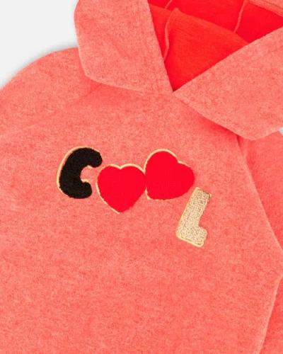 Deux Par Deux Ultra Soft Hooded Tunic In Orange