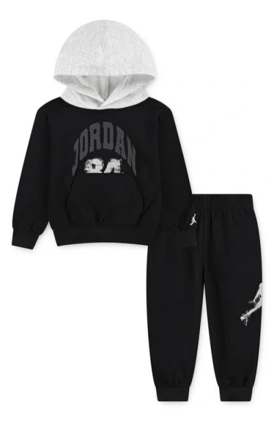 Jordan Little Boys 2-piece Most Value Player Jumpman Fleece Pullover Hoodie And Pants Set In Black