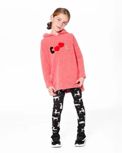 Deux Par Deux Ultra Soft Hooded Tunic In Orange