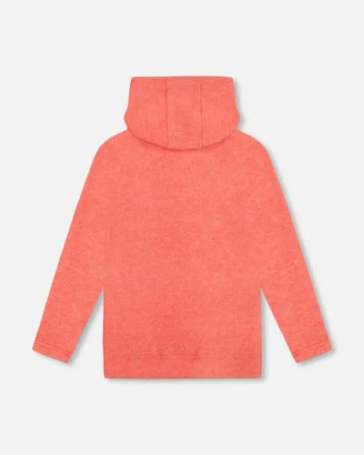 Deux Par Deux Ultra Soft Hooded Tunic In Orange