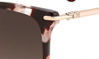 Carolina Herrera 57mm Rectangular Gradient Sunglasses In Brown