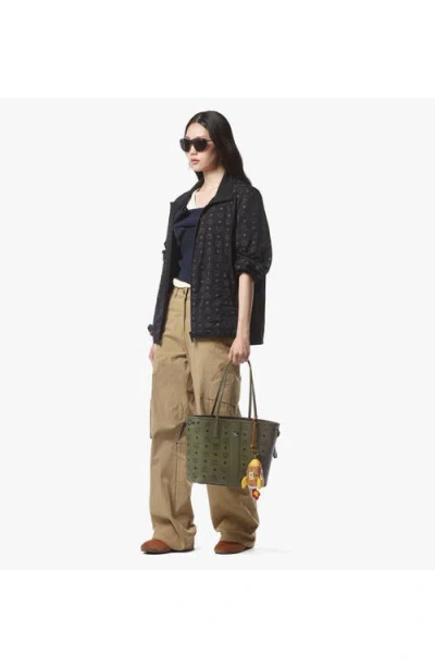 Mcm Liz Vi Small Shopper Bag In Brown