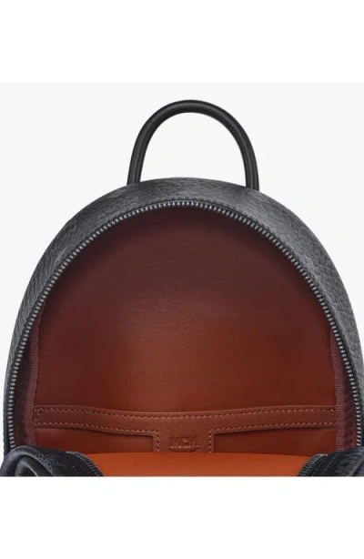 Mcm Small Stark Side Studs Backpack In Black